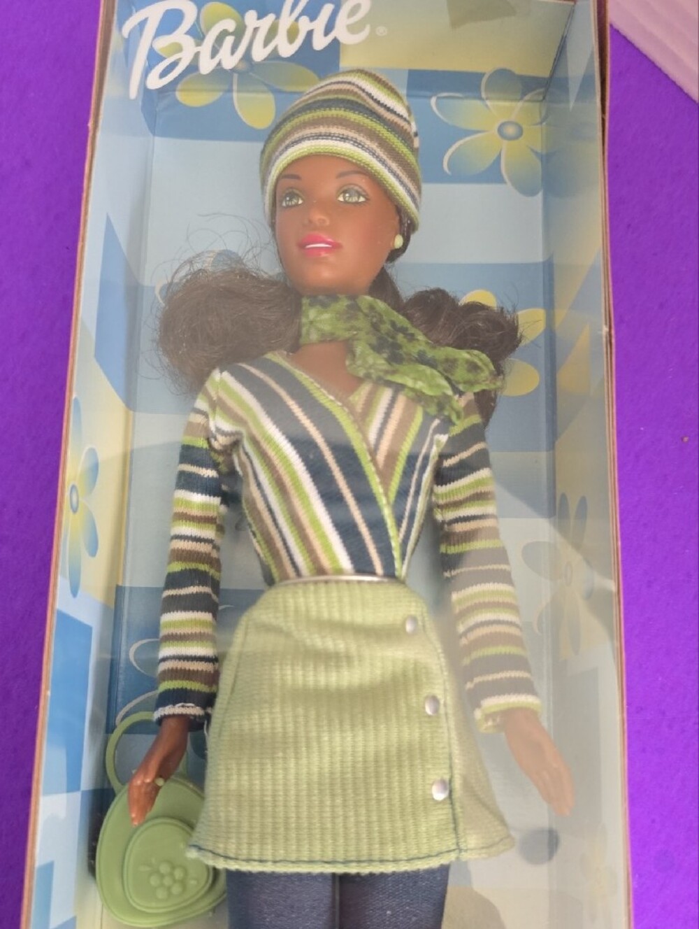 Barbie Corduroy Cool Doll with Green Striped Outfit - Picture 2 of 8